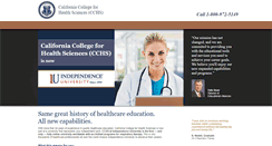 Desktop Screenshot of californiacollegeforhealthsciences.org